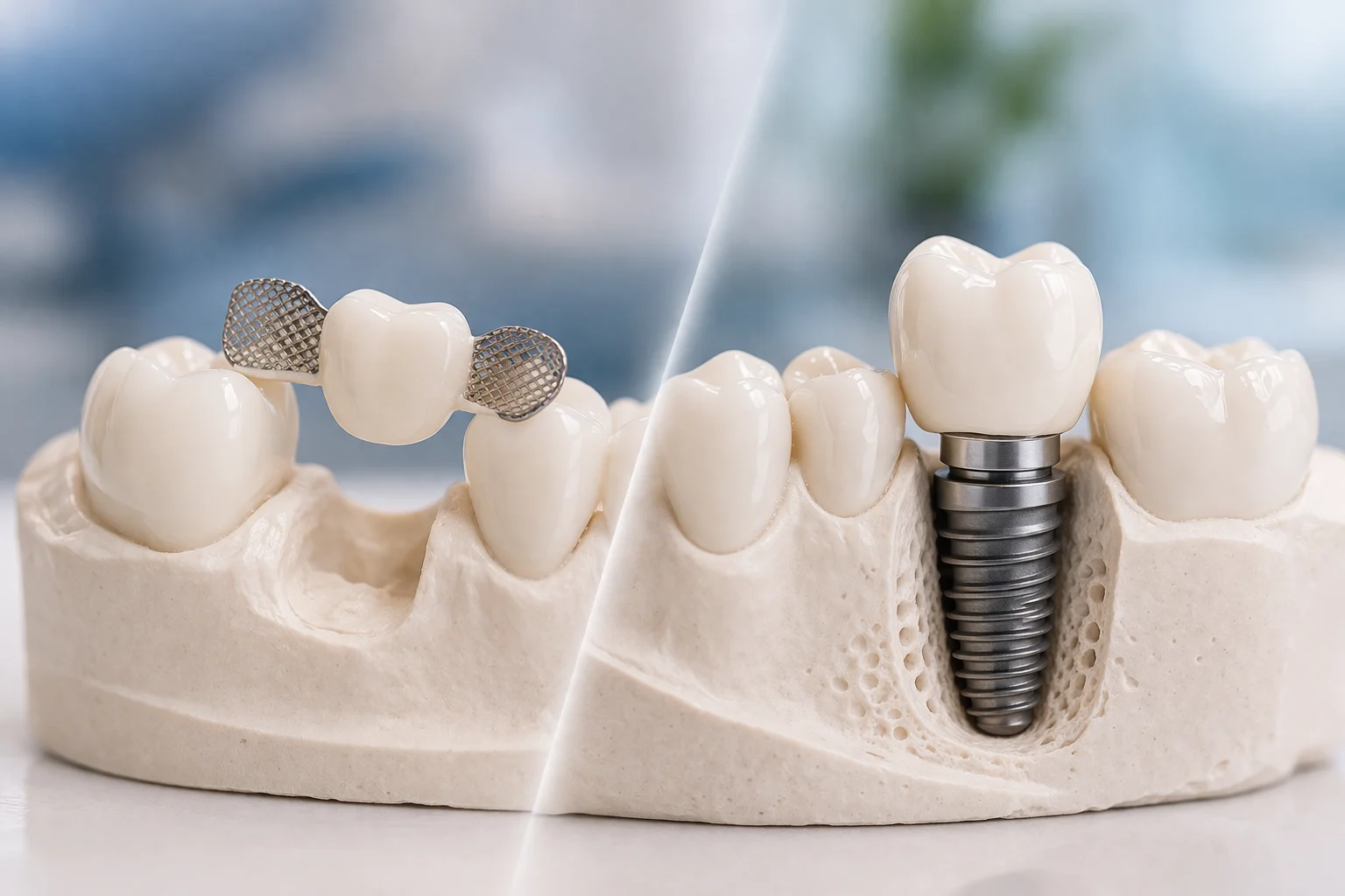 Tek Diş İmplant mı Köprü mü? Uzun Vadede Hangisi Daha Avantajlı?